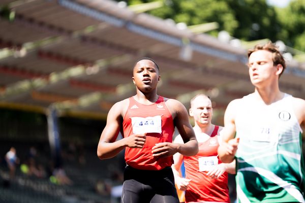 Fawzane Salifou (VfL Eintracht Hannover) am 03.07.2022 waehrend den NLV+BLV Leichtathletik-Landesmeisterschaften im Jahnstadion in Goettingen (Tag 1)